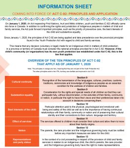 Information sheet - Act C-92: Principles and application